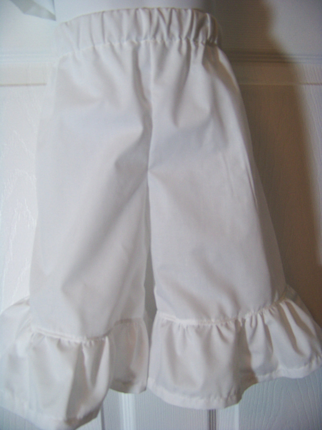custom boutique girls white ruffle shorts classic white ruffled portrait shorts
