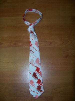 boutique boys custom christmas santa clause tie red and white santa's sleigh tie