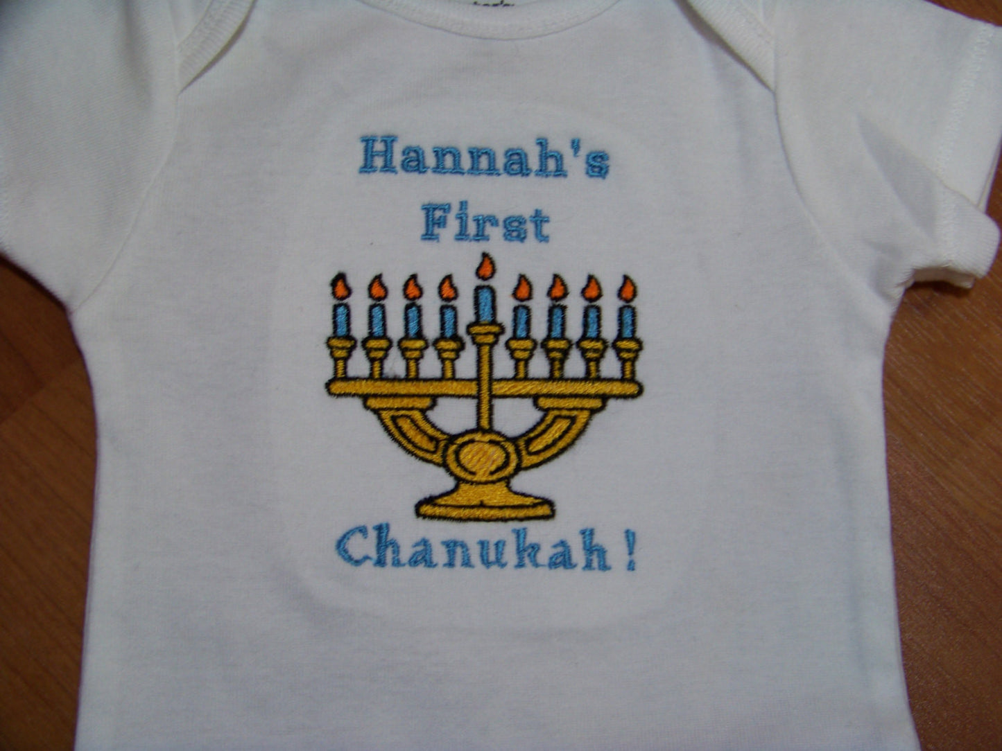 Personalized my first chanukah shirt
