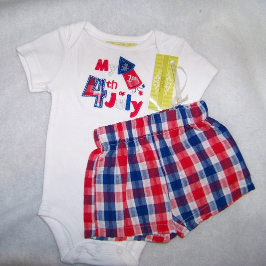 My First 4th of July Shirt  and Short Set Size 12 Months